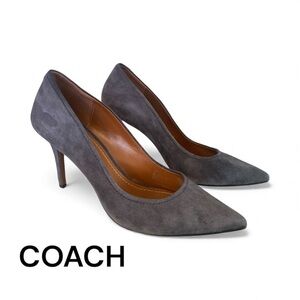 COACH • Gray Suede Pumps • Classic” SZ 9